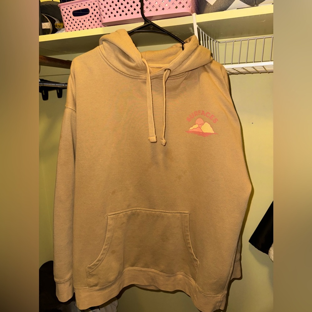 Surfaces Tan Oversized Hoodie